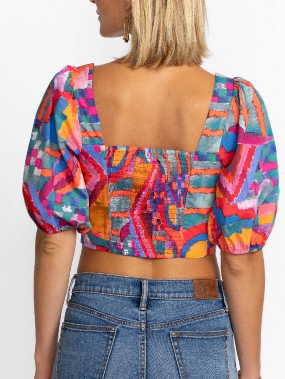 Johnny Was Daydreamer Poplin Bodice Crop XL NWT - Picture 5 of 6